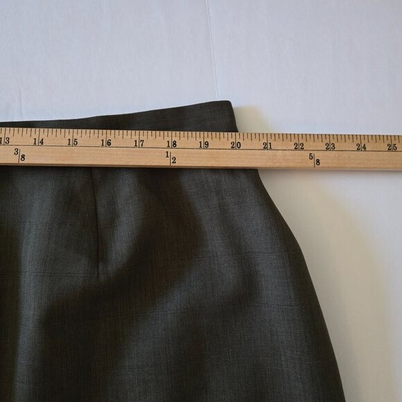 Jones Studio Brownish Gray Pleated Hem Lined Midi Skirt Plus Sz 22W - Picture 10 of 13